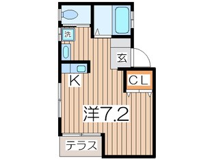 不二ハイム衣笠の物件間取画像